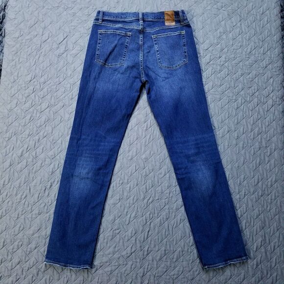 Goodfellow Co Jeans Mens 32X34 Blue Slim Straight Total Flex Dark American Denim - Picture 2 of 13